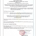 Giấy chứng nhận cơ sở đủ điều kiện an toàn thực phẩm Công Ty Bạch Linh